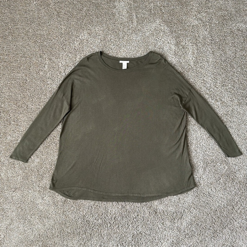 H&M Basic Long Sleeve Oversized Top